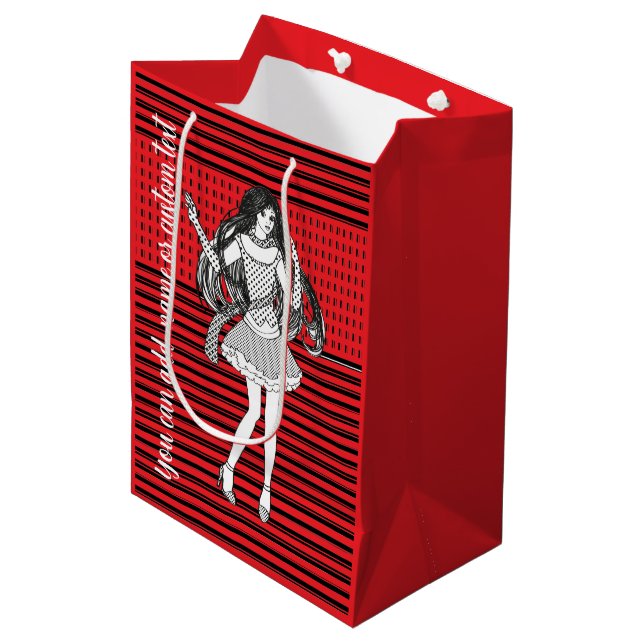 Freundin Mittlere Geschenktüte (Vorderseite Schrägansicht)
