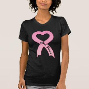 Freundin-Rosa-Band-Damen-schwarzer T - Shirt