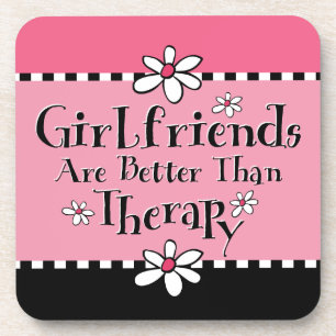 Freundin-Therapie-Korken-Untersetzer Untersetzer