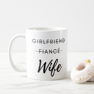 Freundin, Verlobte, Ehefrau - Hochzeitbride - Tass Kaffeetasse
