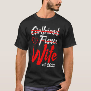 Freundin Verlobte Ehefrau Verlobung Hochzeit P T-Shirt