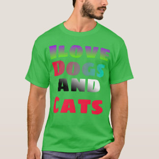 Freundin von Ilove Hunden und Katzen T-Shirt