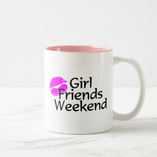 Freundin-Wochenende Zweifarbige Tasse