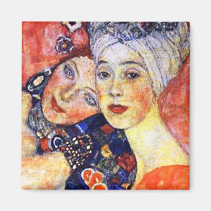 Freundinnen durch Klimt Magnet-Kunst Nouveau Magnet