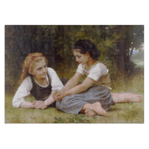 Freundinnen sammeln Nüsse, Les Noisettes Bouguerea Schneidebrett