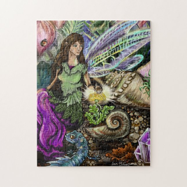 Freundinnen und Freunde der Messe Fairy and Newt I Puzzle (Vertikal)