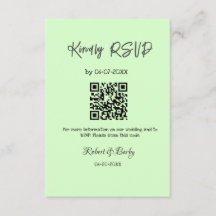 freundlich Hochzeit RSVP Scan QR-Code einfach mode