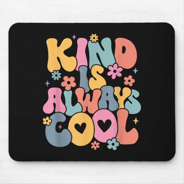 Freundlich Ist Cool Groovy Lehrer Sei Freundlich F Mousepad (Vorne)
