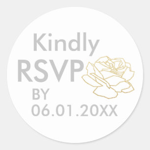 freundlich UAWG mit Rose Blume, Hochzeit Runder Aufkleber