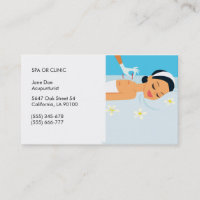 Freundliche Acupuncturist-Visitenkarte