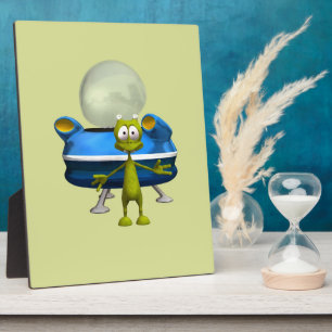 Freundliche Alien Fotoplatte