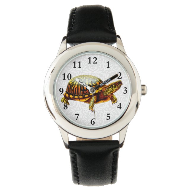 Freundliche Box Turtle Kids Watch Armbanduhr (Vorderseite)
