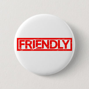 Freundliche Briefmarke Button