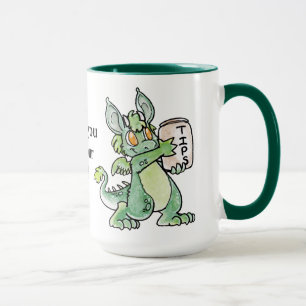Freundliche Drache-Spitze-Schale Tasse
