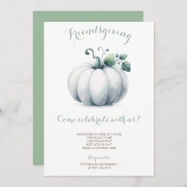 Freundliche Einladung White Pumpkin