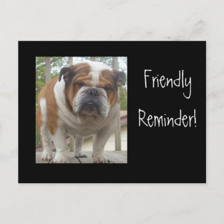 Freundliche Erinnerung English Bulldog Postkarten