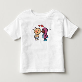 Freundliche Eskimonase küsst Kinder Kleinkind T-shirt