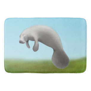 Freundliche Florida-Manatis-Bad-Matte Badematte