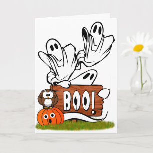 Freundliche Geister und Pals Halloween Karte