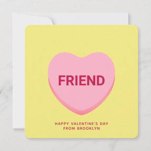 Freundliche gelbe Konversation Herzstück Valentine