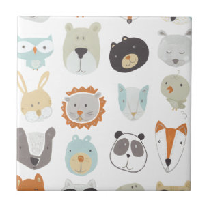 Freundliche Gesichter   Süße Tier Portraits Fliese