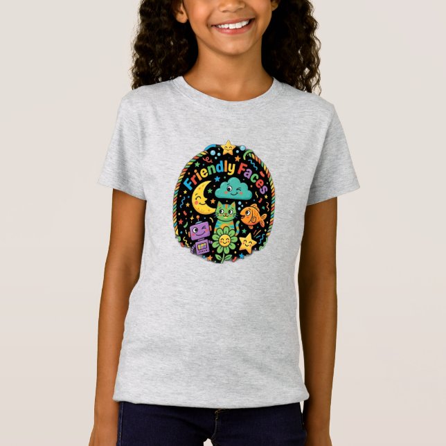 Freundliche Gesichter T-Shirt (Vorderseite)