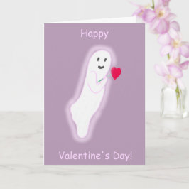 Freundliche Ghost Happy Valentine's Day Cards Karte