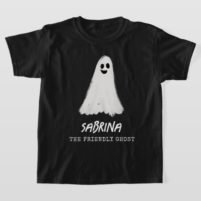 Freundliche Ghost Spooky Halloween Kinder T-Shirt (Ablage )