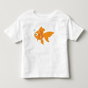 Freundliche Goldfisch-Illustration Kleinkind T-shirt