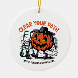 Freundliche Jack-o-Lantern-Sicherheit Keramik Ornament