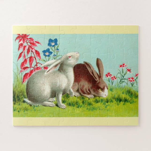 Freundliche Kaninchen Puzzle (Horizontal)