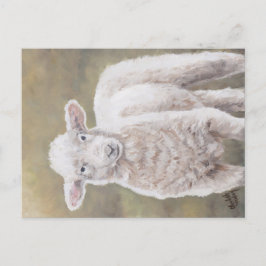 Freundliche Lamm Sheep Animal Art Postkarte