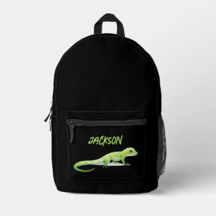 Freundliche Lizard mit Ihrem Namen Bedruckter Rucksack