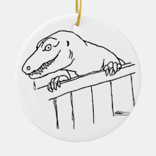 Freundliche Nachbarschaft Dinosaur Keramikornament