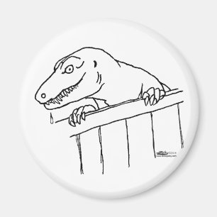 Freundliche Nachbarschaft Dinosaur Magnet