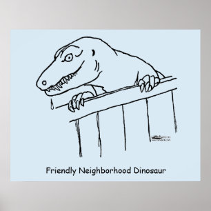 Freundliche Nachbarschaft Dinosaur Poster
