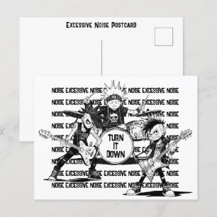 Freundliche Nachbarschaft übermäßiges Rauschen ver Postkarte