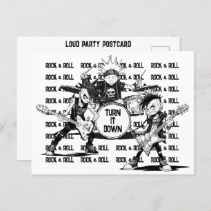 Freundliche Nachbarschaft übermäßiges Rauschen ver Postkarte