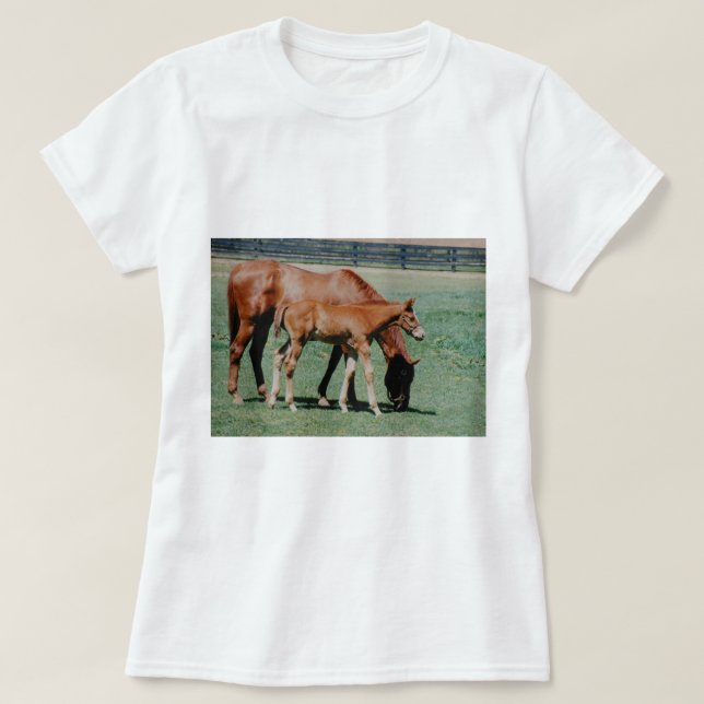 FREUNDLICHE PFERDE T-Shirt (Design vorne)