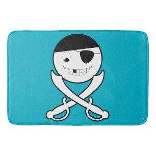 Freundliche Piratenflagge Bath Mat Badematte