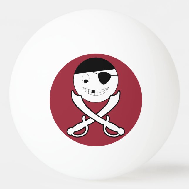 Freundliche Piratenflagge Ping Pong Ball Tischtennisball (Vorderseite)