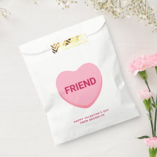 Freundliche rosa Konversation Herzstück Valentinst Geschenktütchen