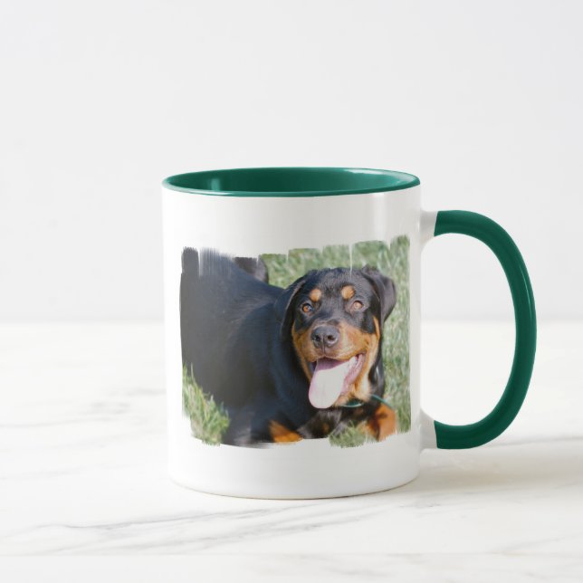 Freundliche Rottweiler Kaffee-Tasse Tasse (Rechts)