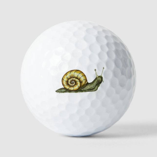 Freundliche Schnecke Golfball (Vorderseite)