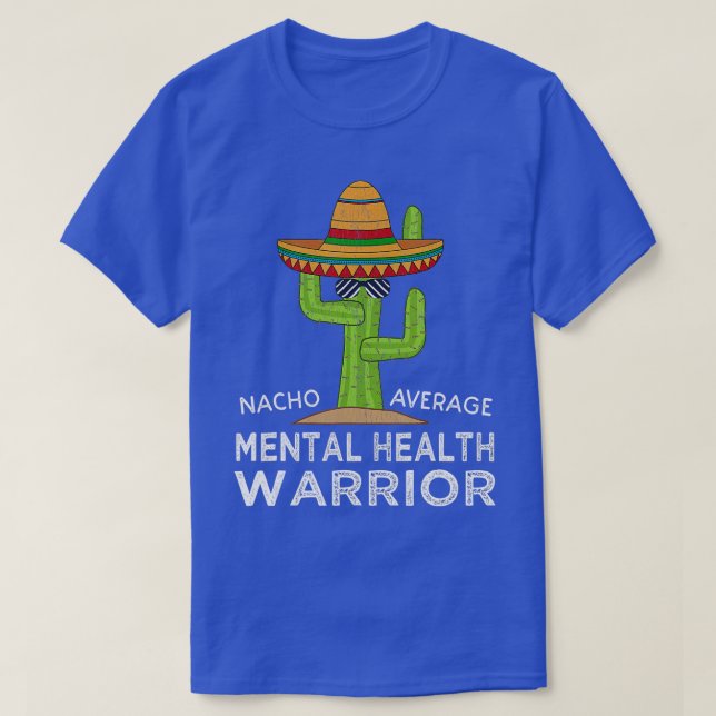 Freundliche Sensibilisierung Mental Health Warrior T-Shirt (Design vorne)