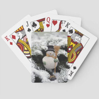 Freundliche Snowman-Wintry-Spielkarten Spielkarten