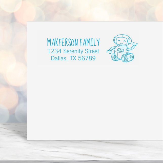 Freundliche Spielzeugrobot-Adresse Permastempel (Von Creator hochgeladen)