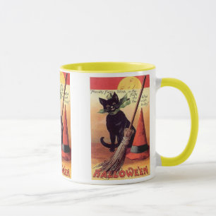 Freundliche, Vintage Halloween-Card-Tasse Tasse