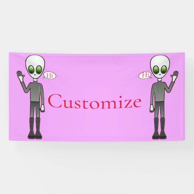 Freundliche Waving Alien Thunder_Cove Banner (Horizontal)