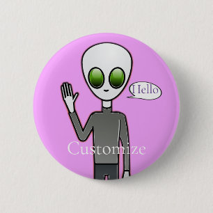 Freundliche Waving Alien Thunder_Cove Button